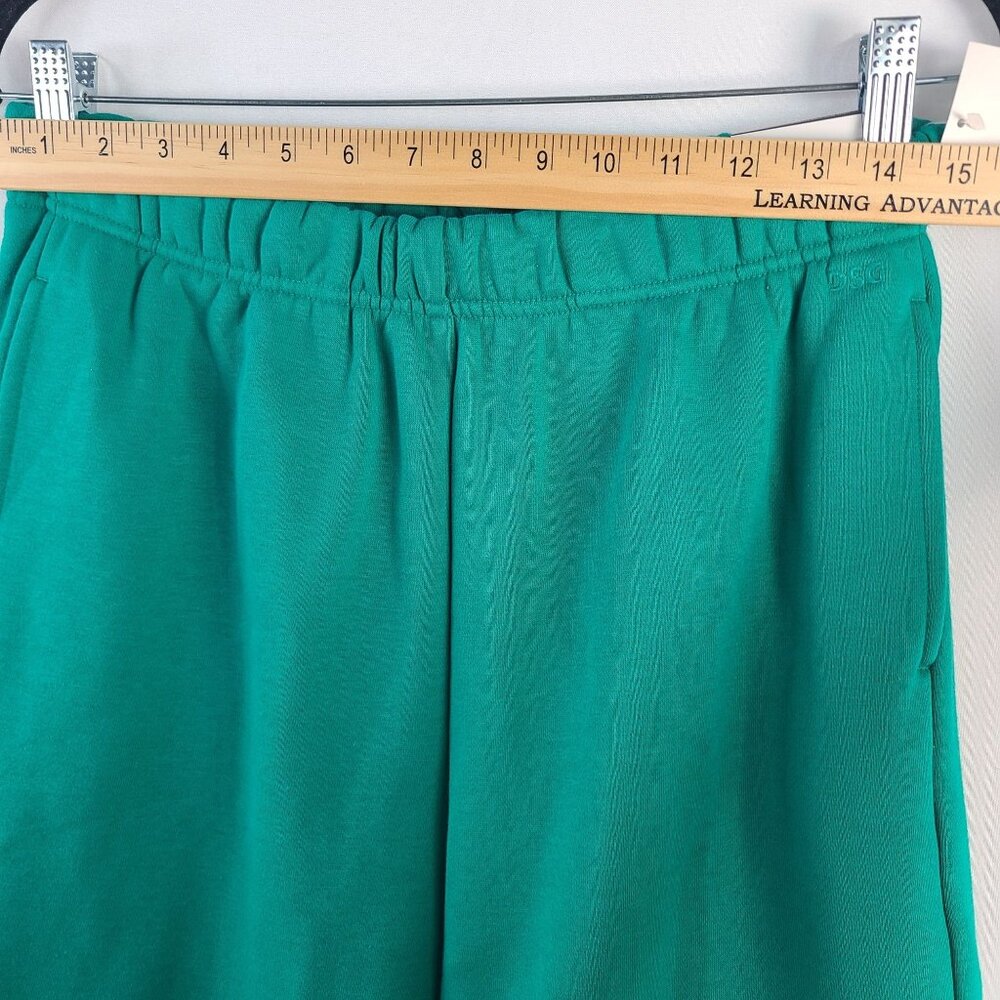 DSG Womens Classic Cotton Cinch Pants Melted Emerald Fleece Elastic Waist Sz M - Picture 5 of 7